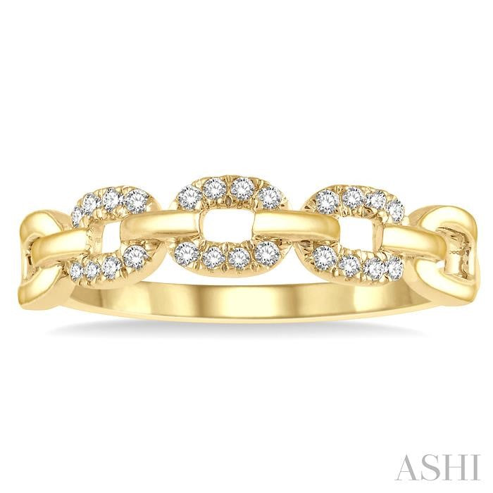 Paperclip Diamond Fashion Ring