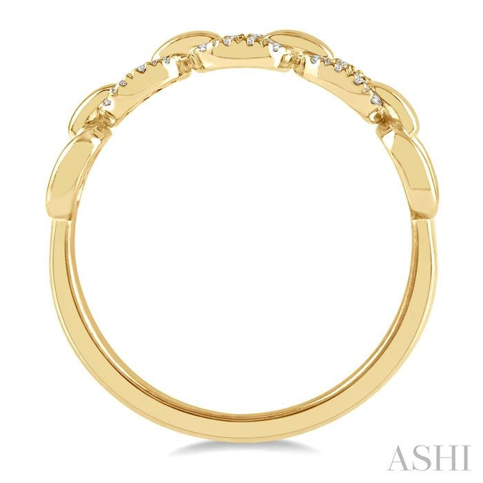 Paperclip Diamond Fashion Ring