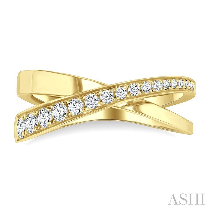 Criss Cross Diamond Fashion Ring