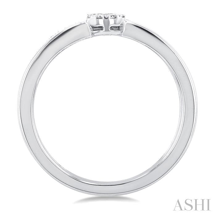 Round Shape Double Row Lovebright Diamond Fashion Ring