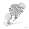 Pave-Set Round Shape Diamond Fashion Ring
