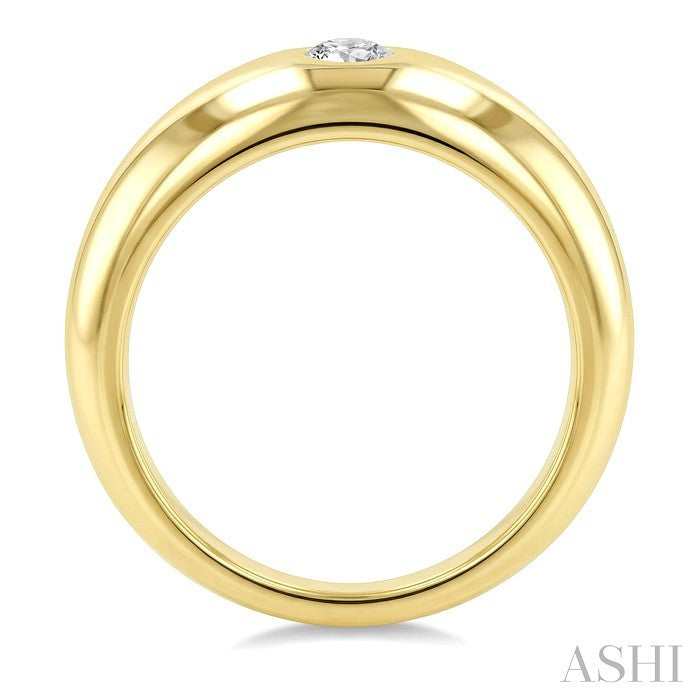 Aeris Gold Round Shape Diamond Fashion Ring
