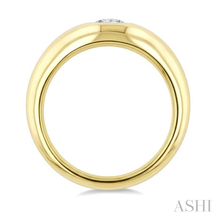 Aeris Gold Round Shape Diamond Fashion Ring