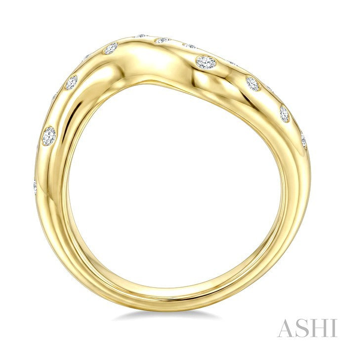 Aeris Gold Bold Mosaic Diamond Fashion Ring