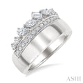 Bold Mixed Shape Diamond Fashion Ring