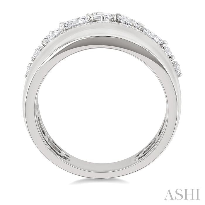Bold Mixed Shape Diamond Fashion Ring