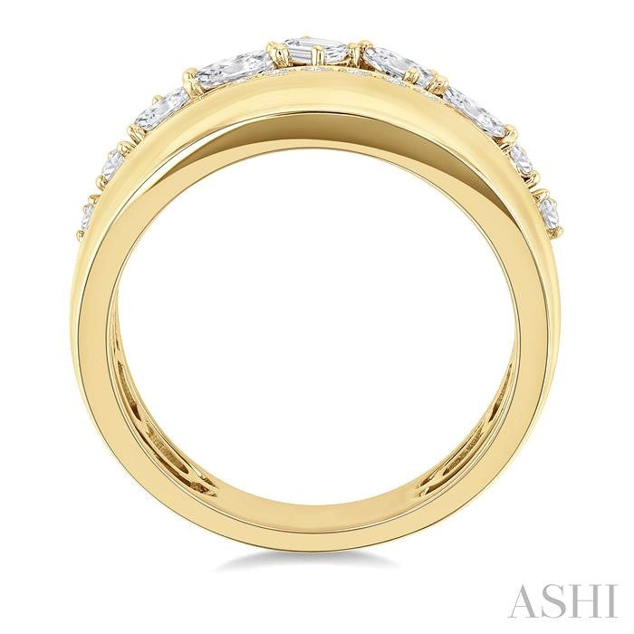 Bold Mixed Shape Diamond Fashion Ring