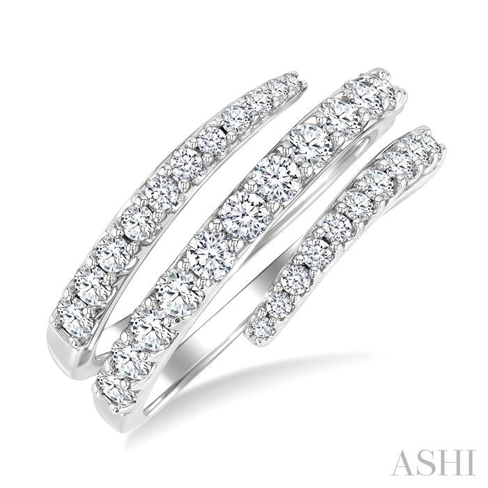Spiral Diamond Fashion Open Band