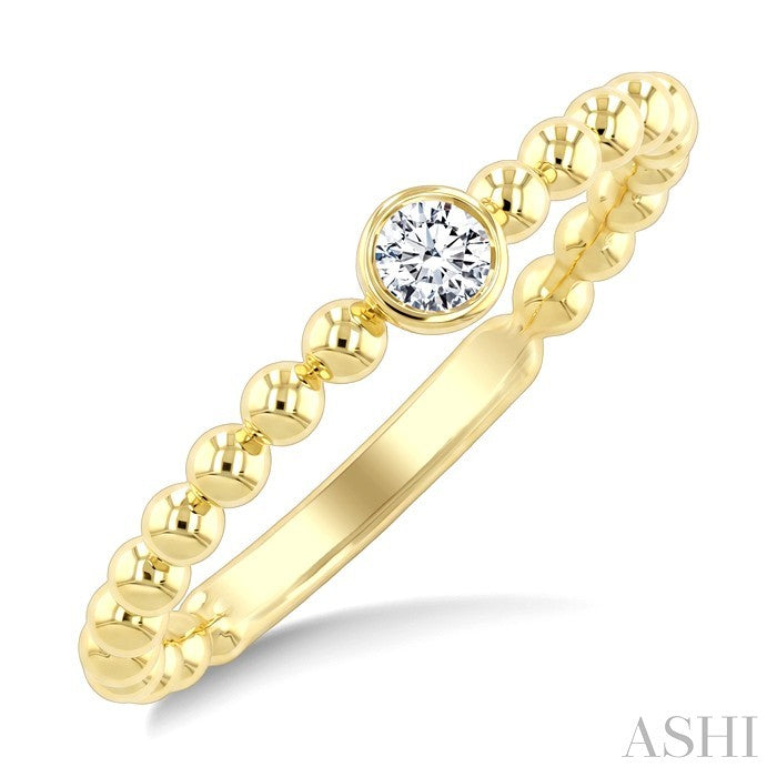 Bead Bijoux Bezel Diamond Fashion Ring