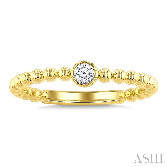 Bead Bijoux Bezel Diamond Fashion Ring
