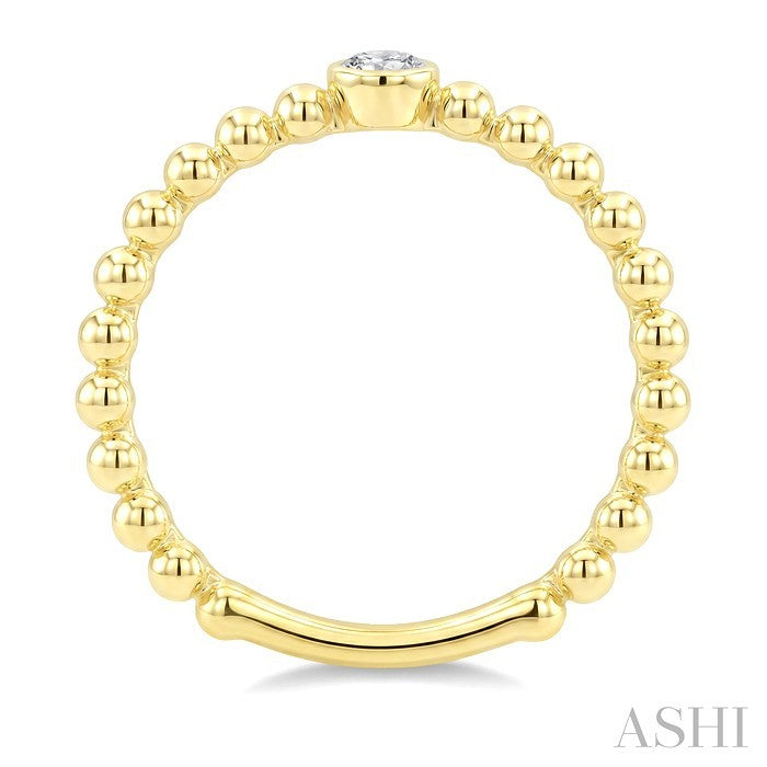 Bead Bijoux Bezel Diamond Fashion Ring