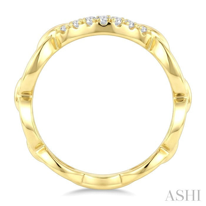 Open Link Diamond Fashion Ring