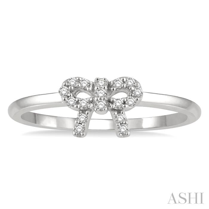 Stackable Bow Petite Diamond Fashion Ring