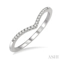 Stackable Chevron Petite Diamond Fashion Band
