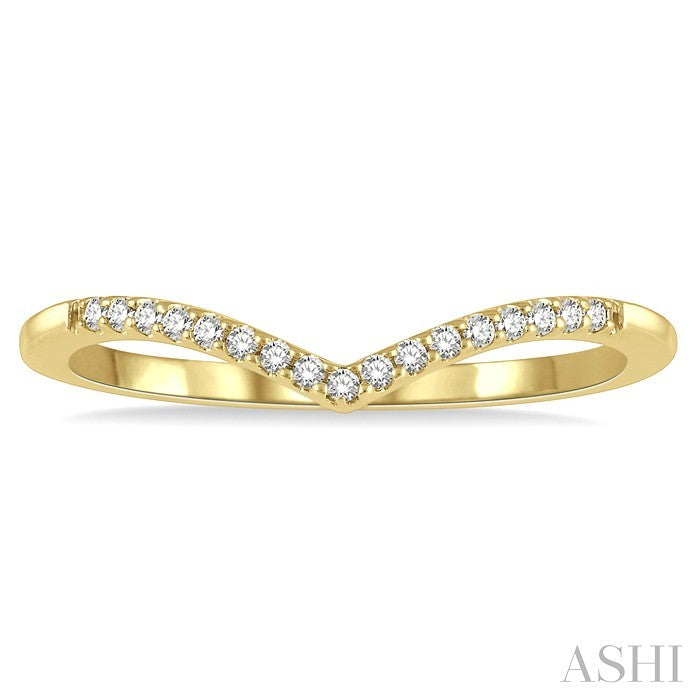 Stackable Chevron Petite Diamond Fashion Band