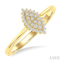 Marquise Shape Petite Cluster Diamond Fashion Ring