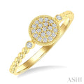 Bead Bijoux Round Shape Petite Diamond Fashion Ring