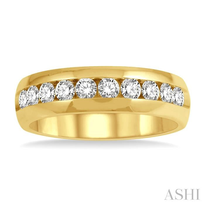 Channel Set Men's Diamond Band
