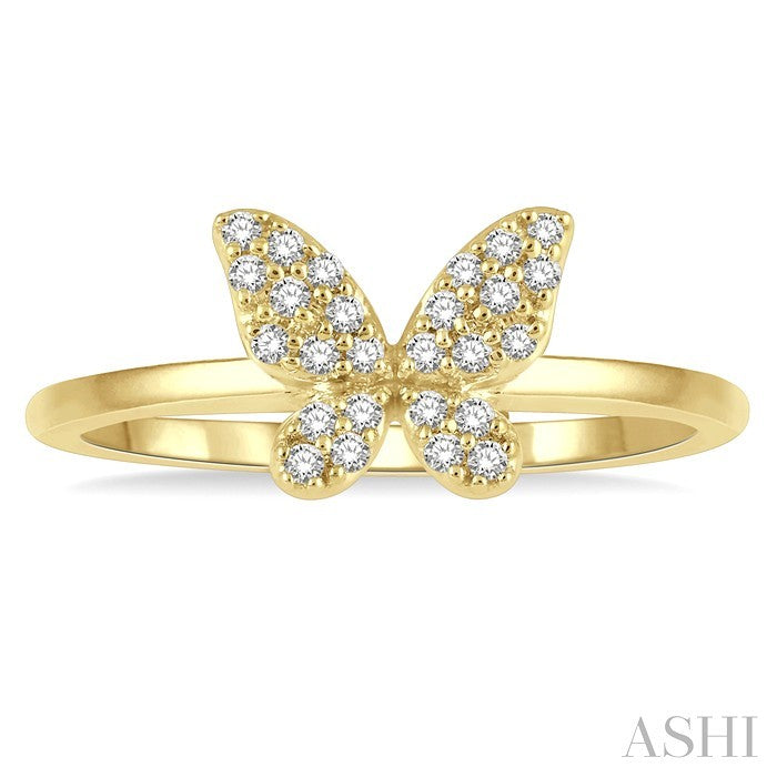 Stackable Butterfly Petite Diamond Fashion Ring