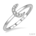 Stackable Crescent Petite Diamond Fashion Ring