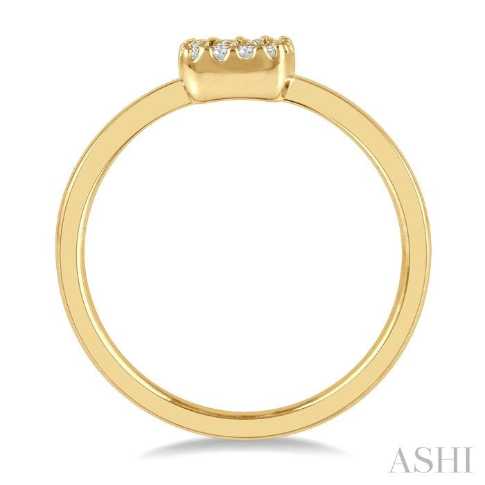 Stackable Cushion Shape Petite Diamond Fashion Ring
