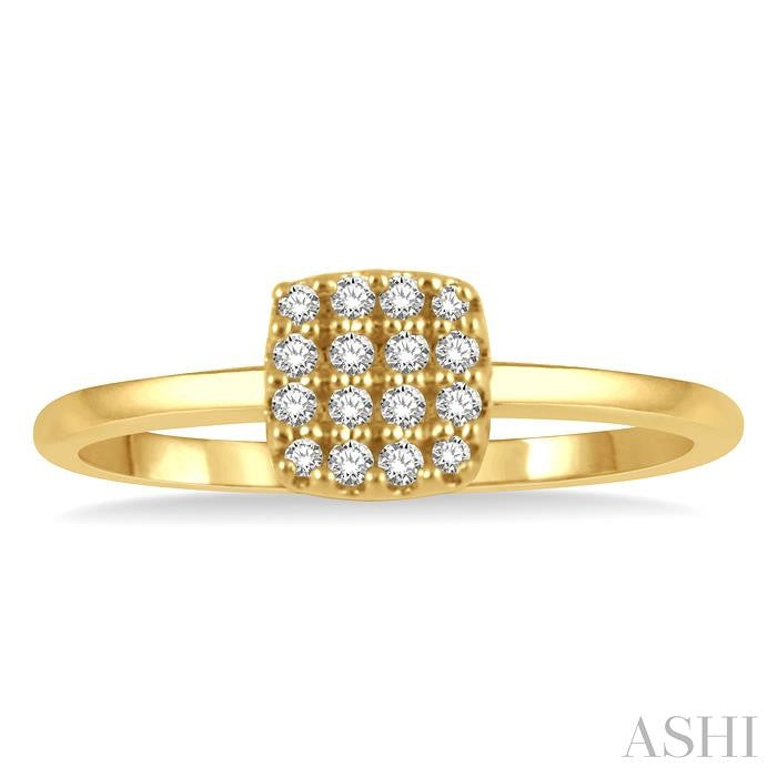 Stackable Cushion Shape Petite Diamond Fashion Ring