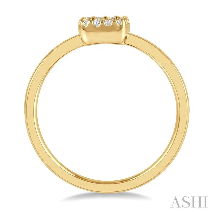 Stackable Cushion Shape Petite Diamond Fashion Ring