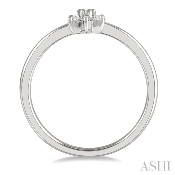 Stackable Flower Petite Diamond Fashion Ring