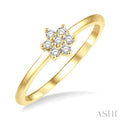 Stackable Flower Petite Diamond Fashion Ring
