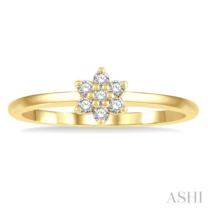 Stackable Flower Petite Diamond Fashion Ring