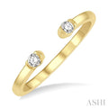 Stackable Petite Diamond Fashion Open Ring