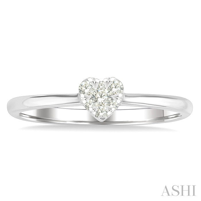 Heart Shape Lovebright Petite Diamond Solitaire Ring
