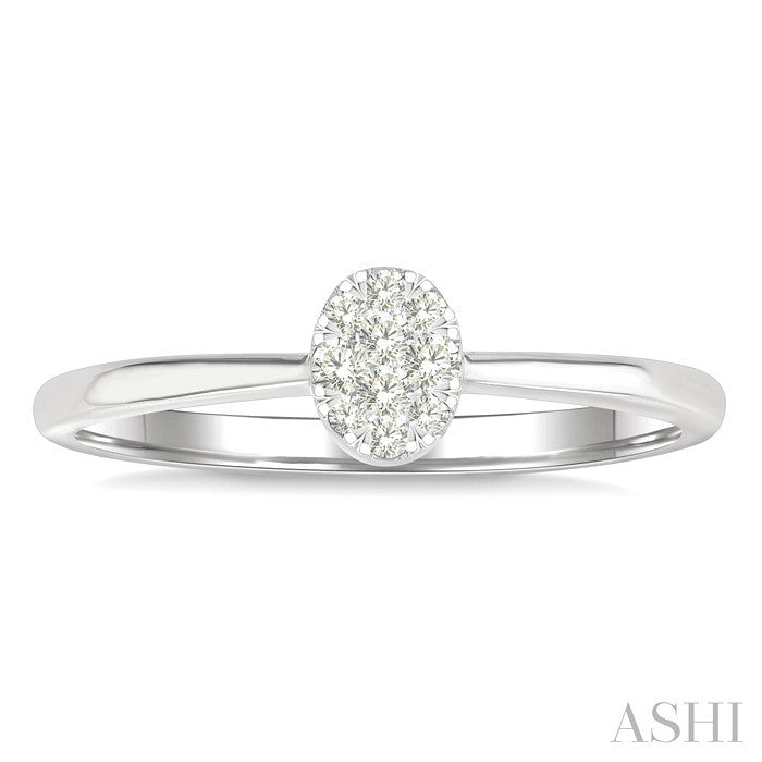 Oval Shape Lovebright Petite Diamond Solitaire Ring