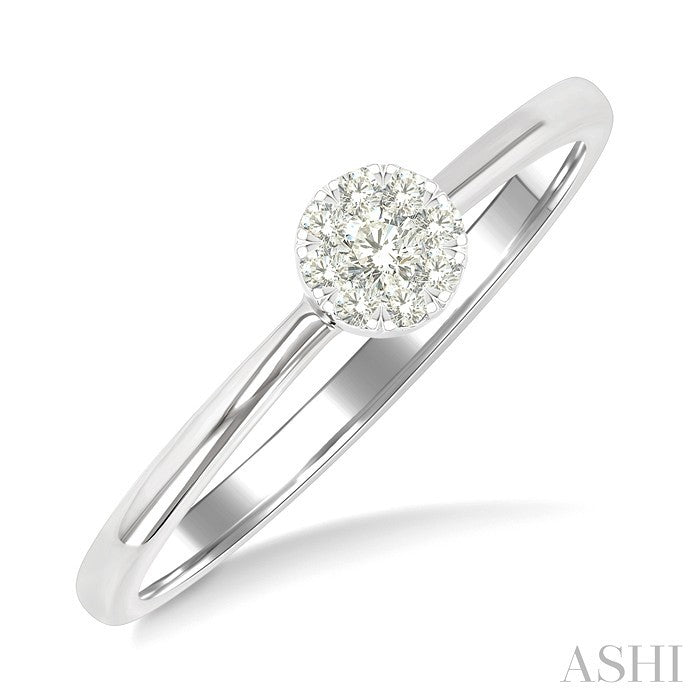 Round Shape Lovebright Petite Diamond Solitaire Ring