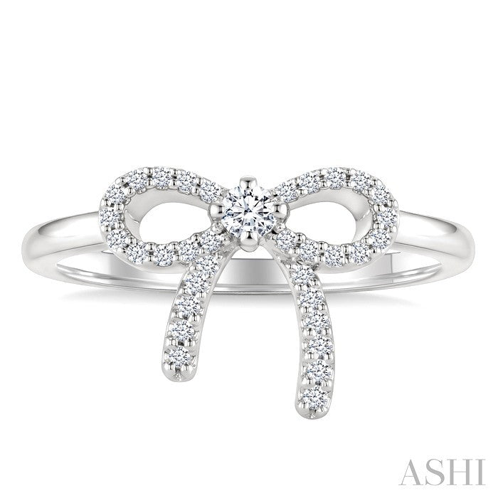 Bow Petite Diamond Fashion Ring