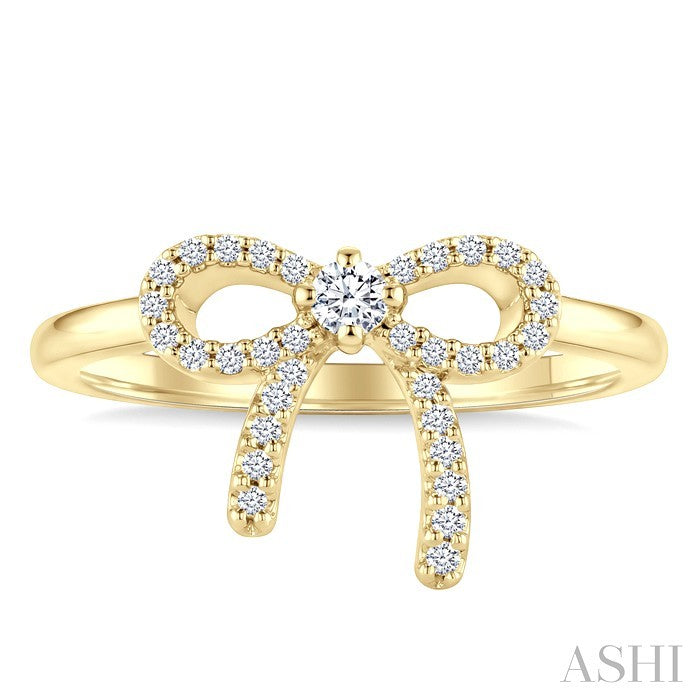 Bow Petite Diamond Fashion Ring