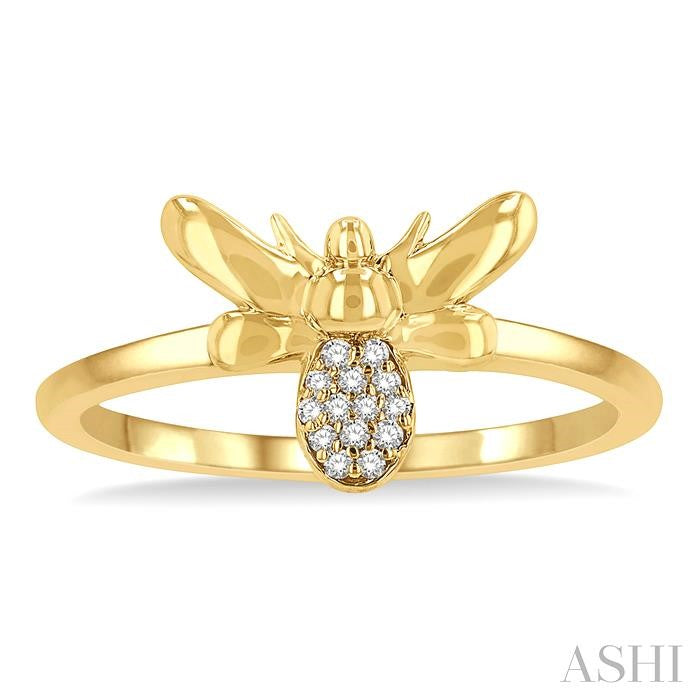 Stackable Bumble Bee Petite Diamond Fashion Ring
