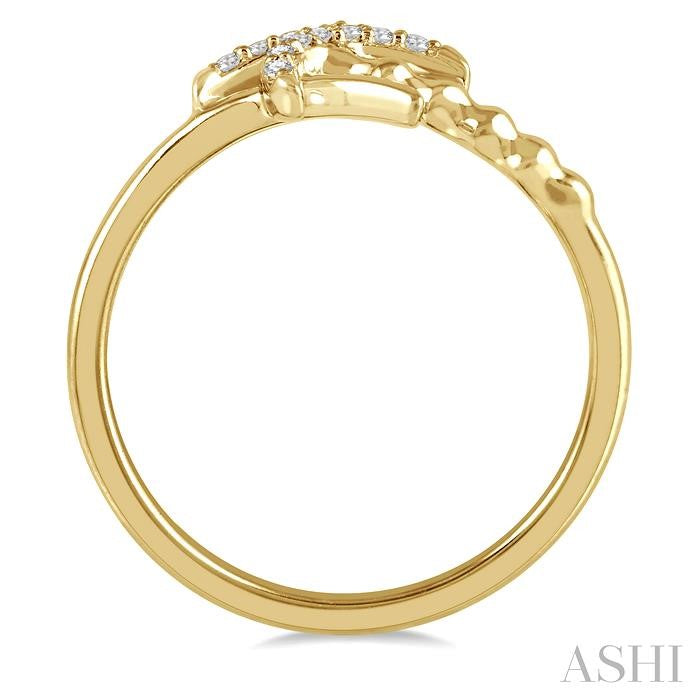 Bead Bijoux Stackable Palm Tree Petite Diamond Fashion Ring