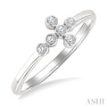 Bezel Cross Petite Diamond Fashion Ring