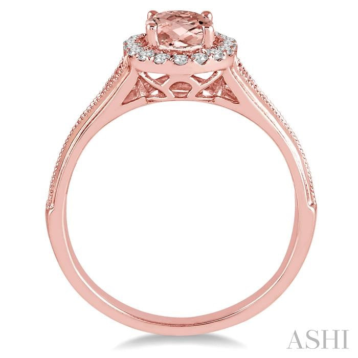 Oval Shape Gemstone & Halo Diamond Ring
