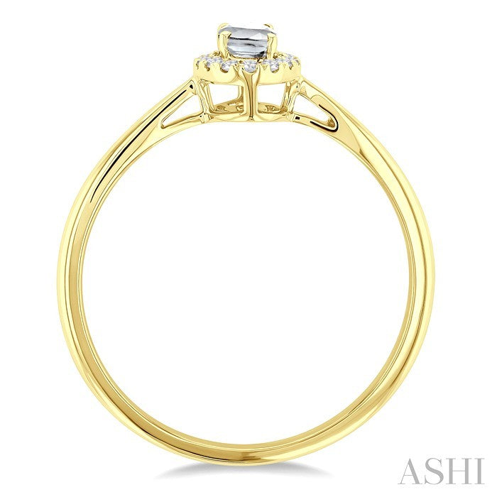 Oval Shape Gemstone & Halo Diamond Ring