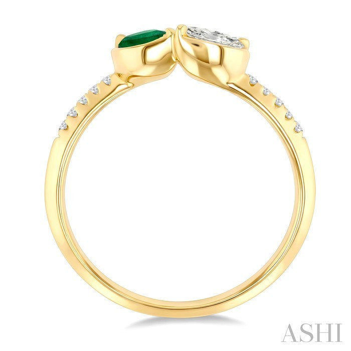 Toi Et Moi Gemstone & Diamond Fashion Ring