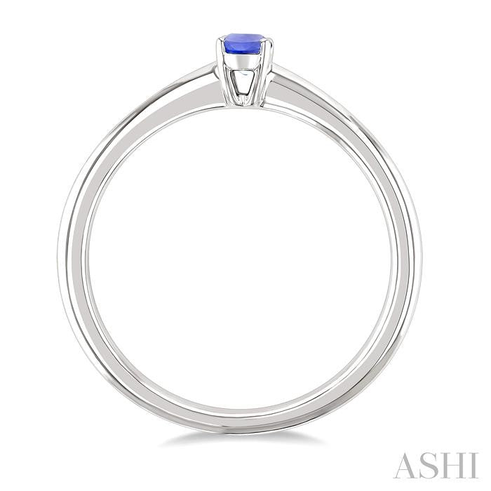 Oval Shape Gemstone Solitaire Ring