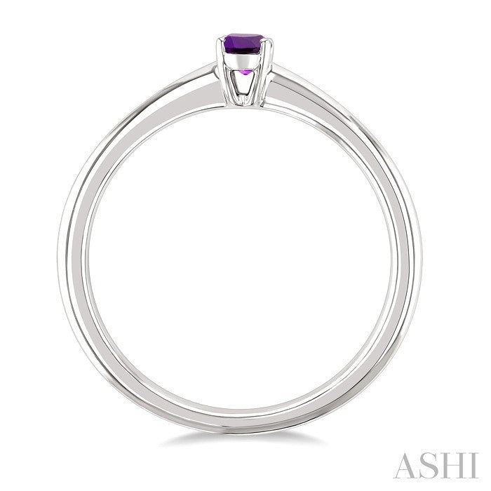 Oval Shape Gemstone Solitaire Ring