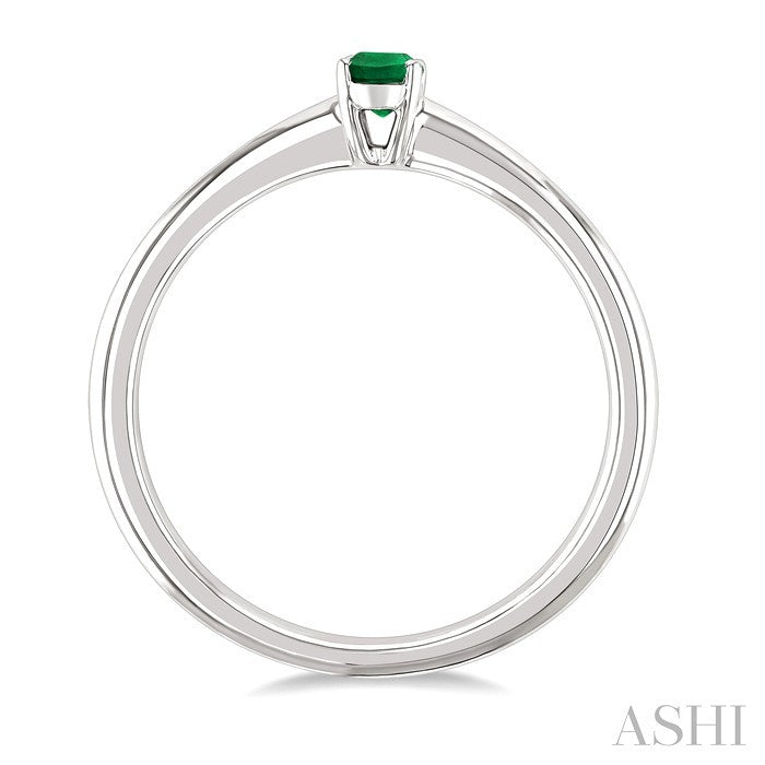 Oval Shape Gemstone Solitaire Ring