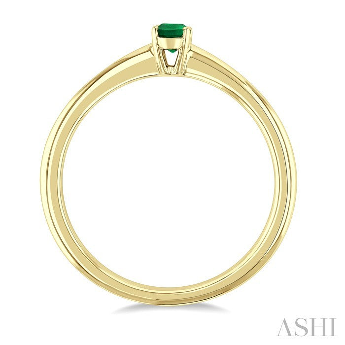 Oval Shape Gemstone Solitaire Ring