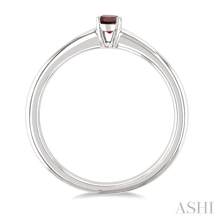 Oval Shape Gemstone Solitaire Ring