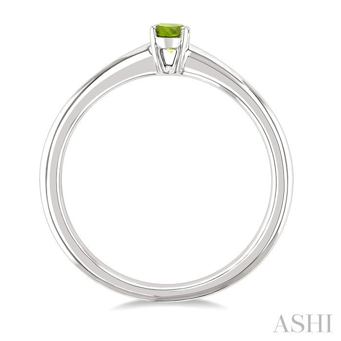 Oval Shape Gemstone Solitaire Ring