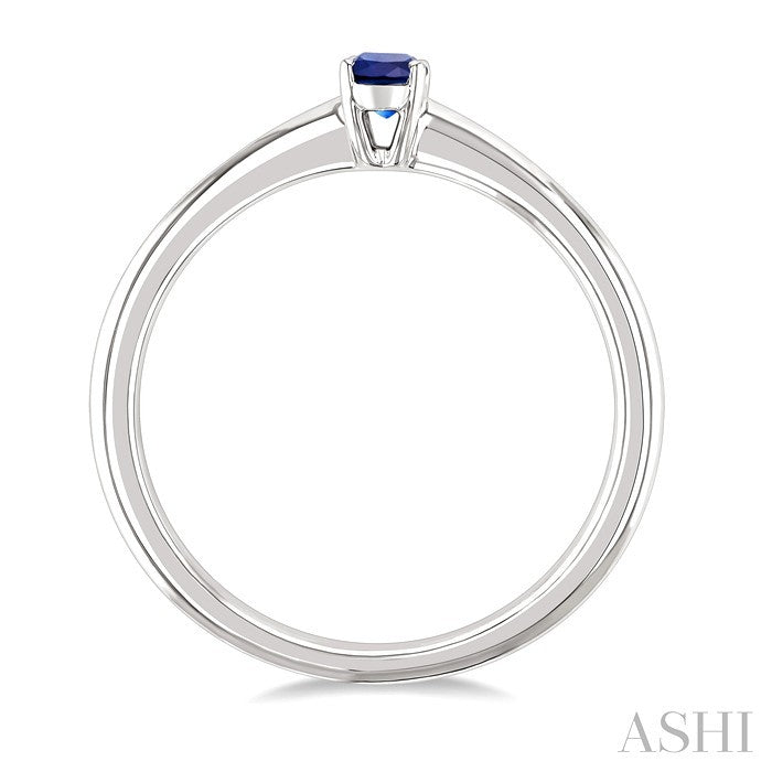 Oval Shape Gemstone Solitaire Ring