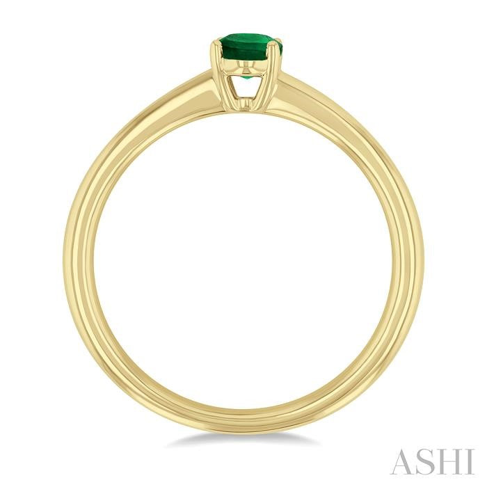 Oval Shape Gemstone Solitaire Ring